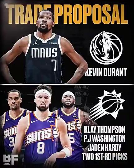 和歐文濃眉組三巨？美媒：獨行俠可用克萊+PJ+哈迪+倆首輪換KD-