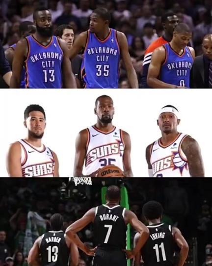 太陽三巨頭徹底失??？美媒：杜蘭特的三巨頭球隊總是一樣的結(jié)局？